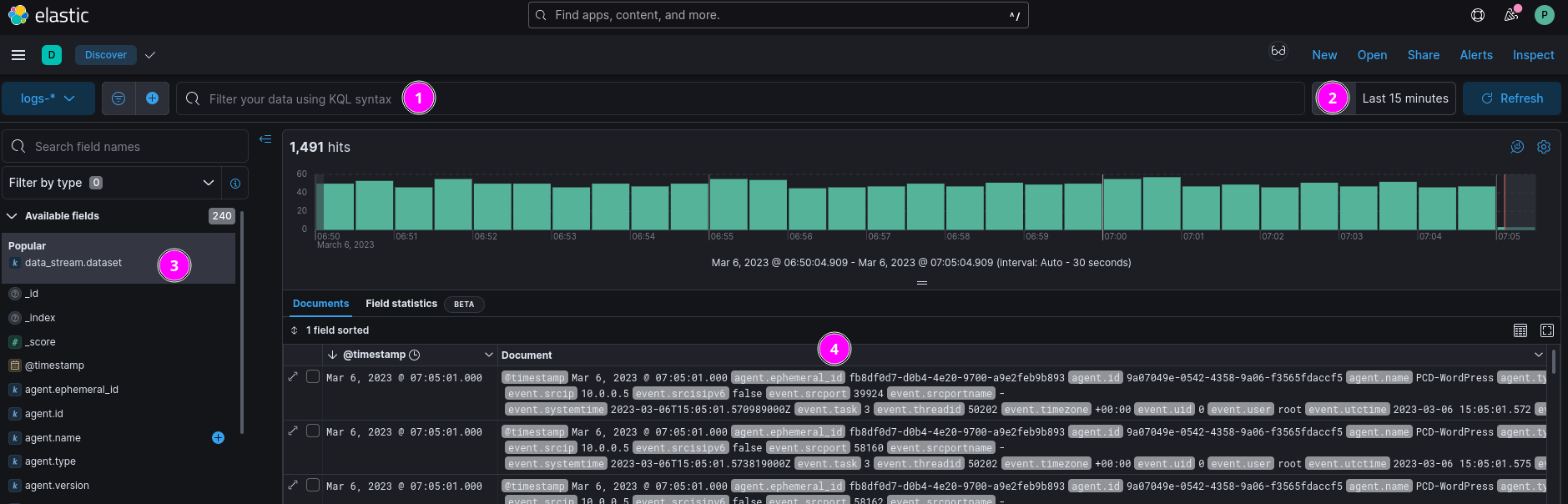 Elastic interface